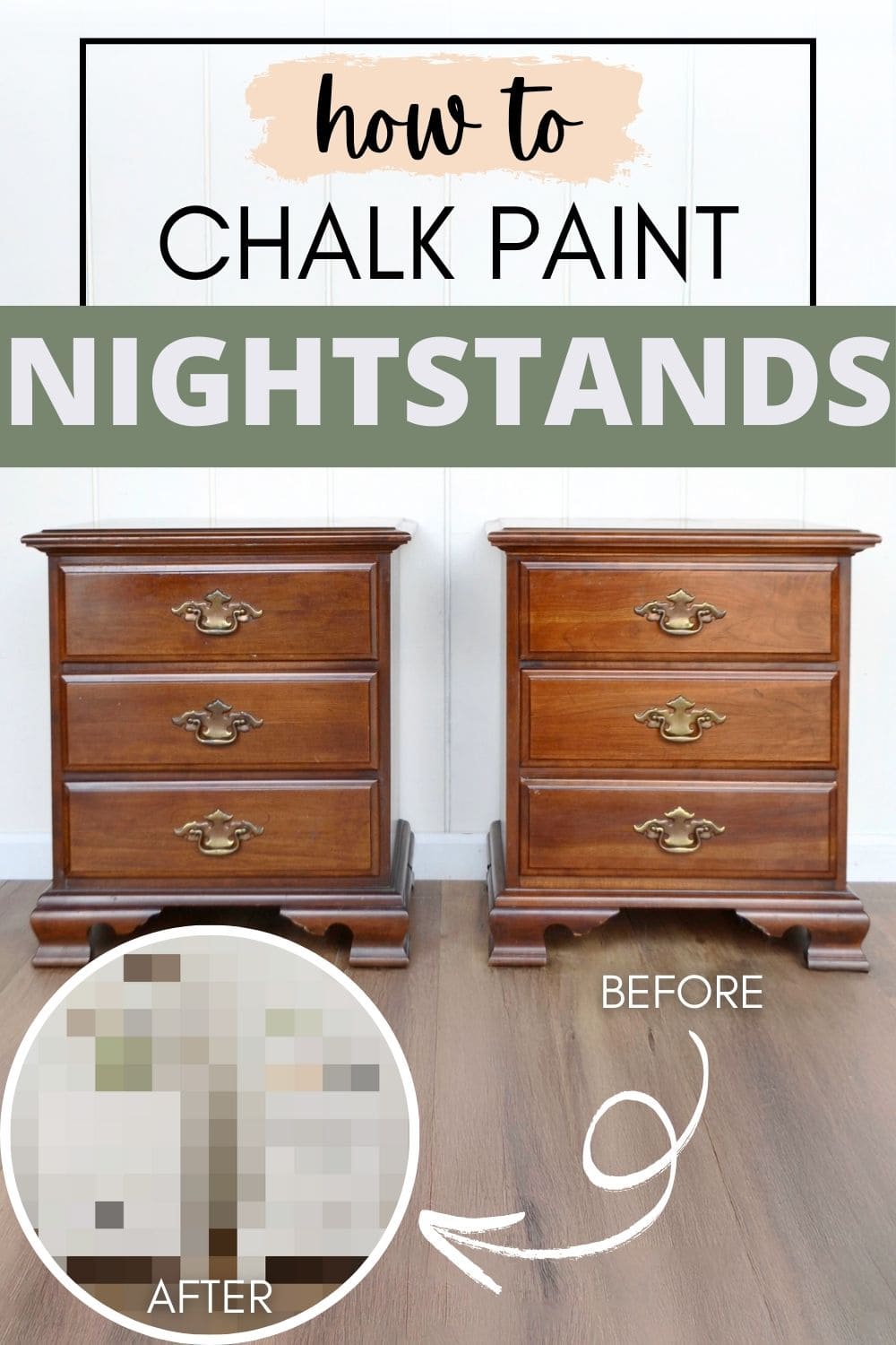 How To Chalk Paint Nightstands