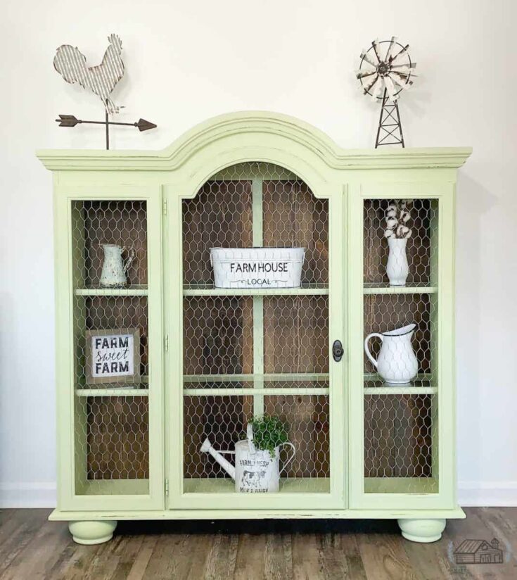Image for Repurposed Hutch Top Into Cabinet