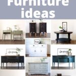 Collage of ten painted furniture pieces in various colors and styles, with “Best Painted Furniture Ideas” text above.