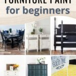 Collage of painted furniture pieces