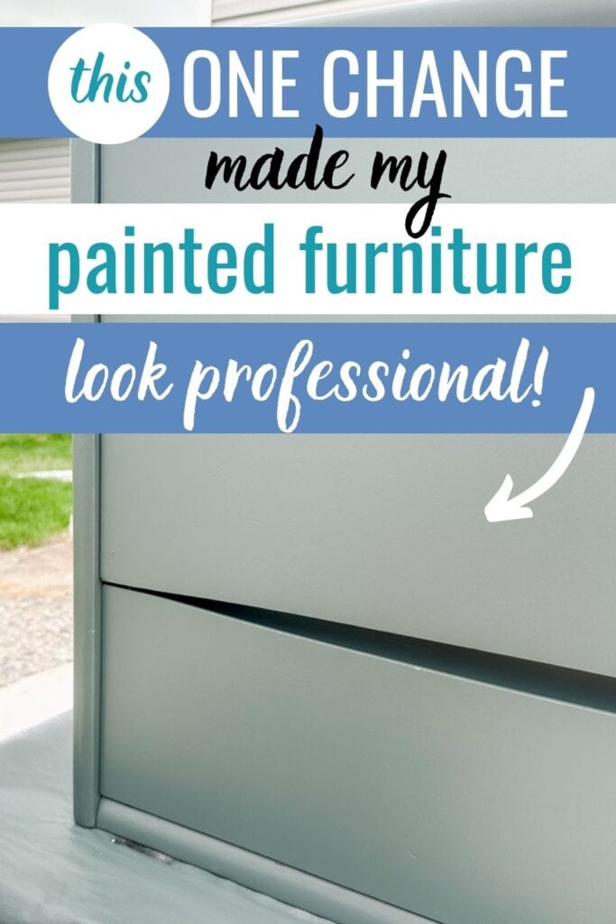 smooth finish on painted dresser