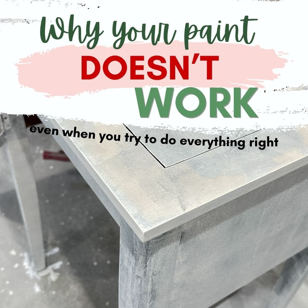 White paint on furniture with yellow bleedthrough