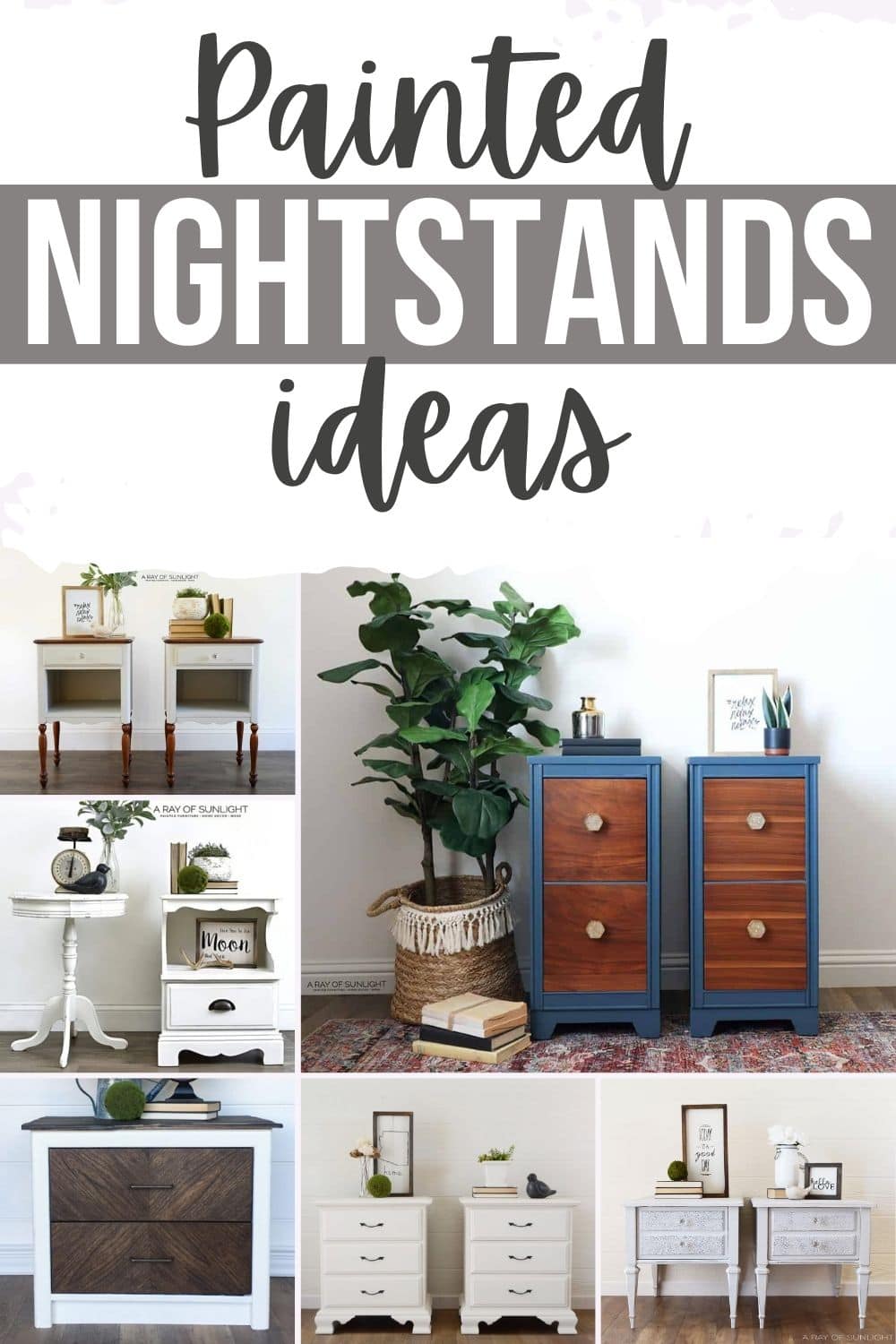 Painted Nightstands Ideas: Major Inspiration! - A Ray of Sunlight