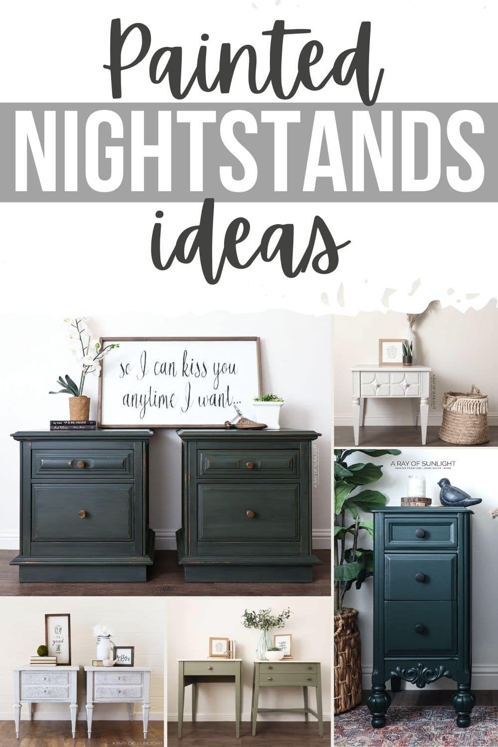 Painted Nightstands Ideas: Major Inspiration! - A Ray of Sunlight