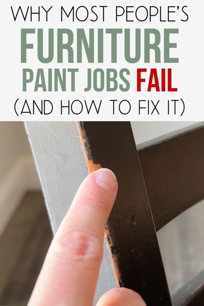 scratched paint with fingernail