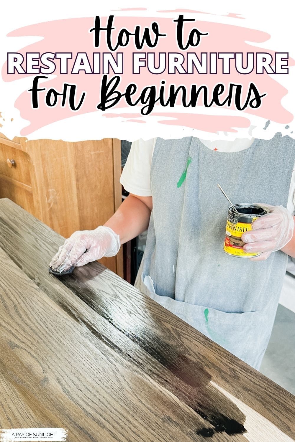 How To Restain Railing How To Restain Furniture For Beginners