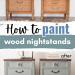 Nightstands before and after painting
