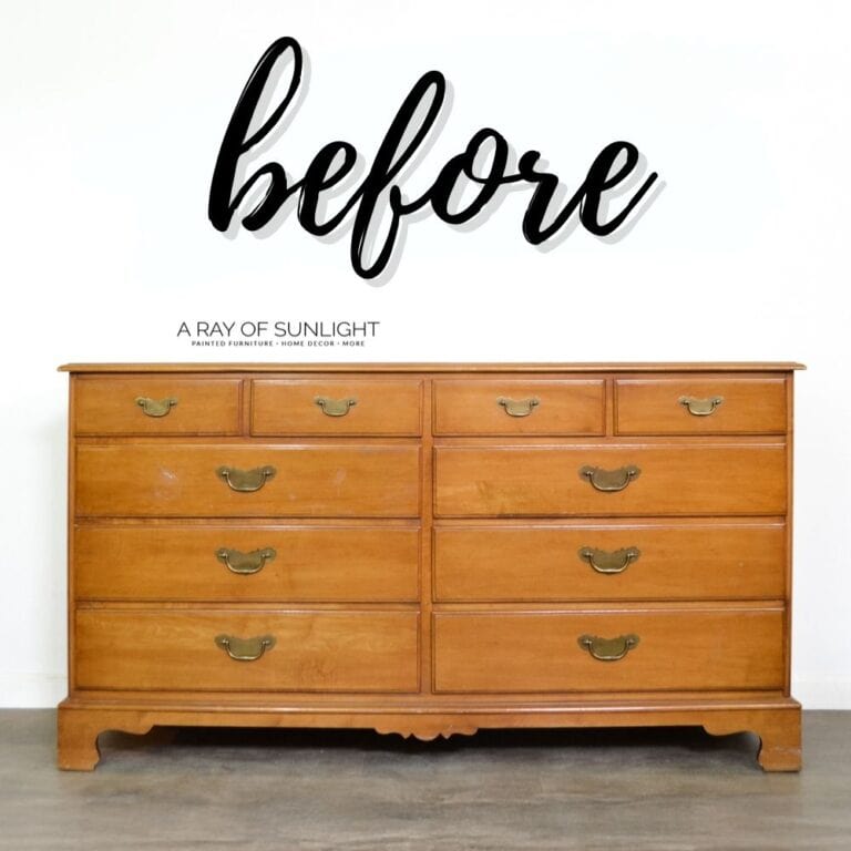 DIY Grey Farmhouse Dresser Makeover