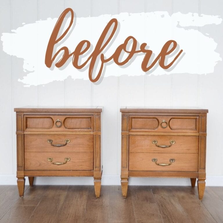 How to Paint Wood Nightstands