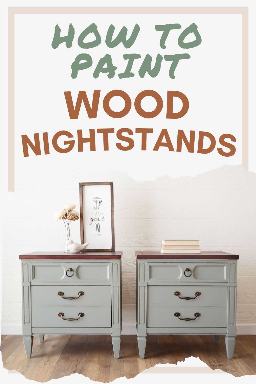 How to Paint Wood Nightstands