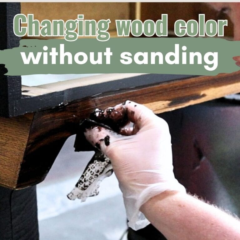 Changing Wood Color Without Sanding