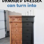 before and after antique dresser makeover