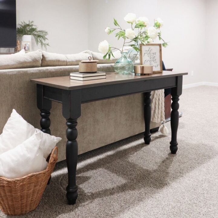 Fast Sofa Table Makeover